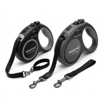 Automatic retractable dog leash